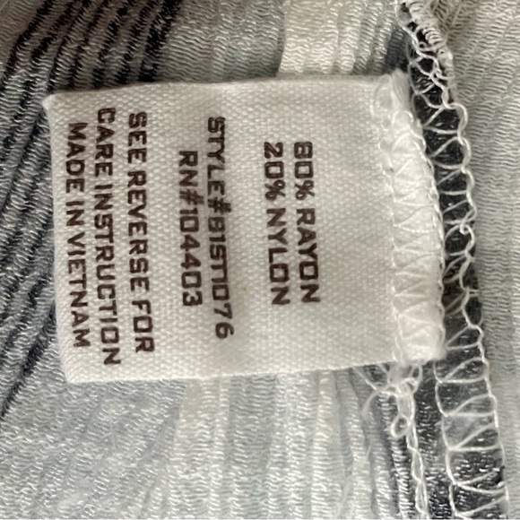 Blu Pepper White Blue Striped top - Picture 4 of 4